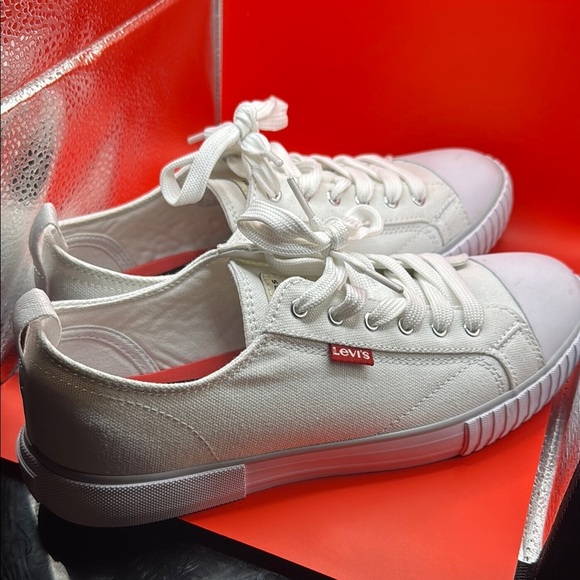 Levi's White Classic Athletic Sneakers - Picture 2 of 9